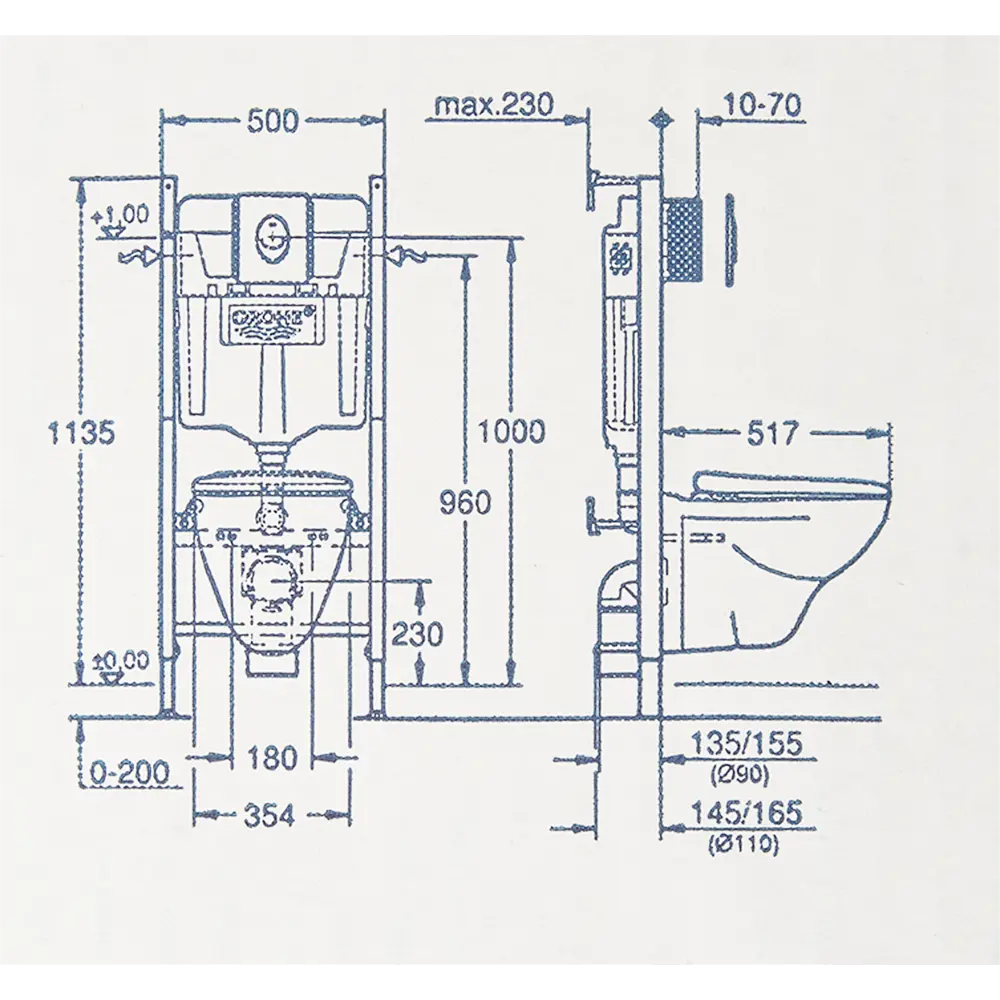 Комплект инсталляция унитаз кнопка Grohe Solido 125767 STLM-2063105 - Вид №6