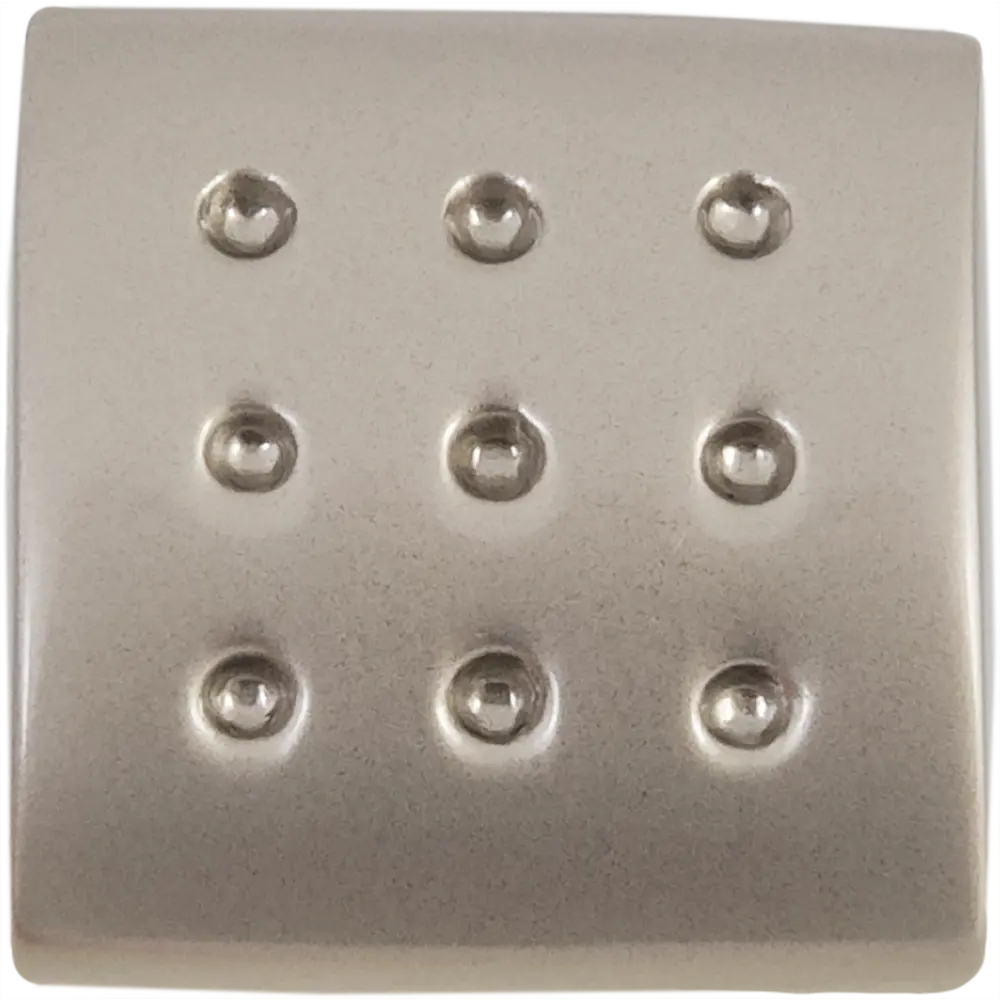 Мебельная ручка-кнопка Edson 1293 20x20 мм цвет матовый никель STLM-2087507 - Вид №2