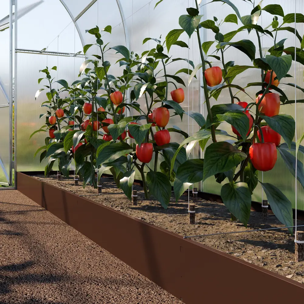 Грядка оцинкованная 2x1 м h16 см коричневый ACD STLM-2005606 - Вид №3