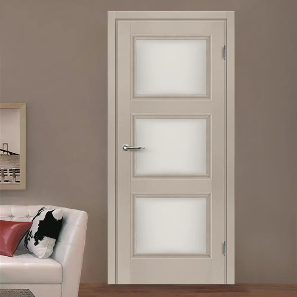 Комплект двери Трилло со стеклом 80x200 см Hardflex цвет ясень элегант без доборов МАРИО РИОЛИ STLM-2142779 - Вид №1