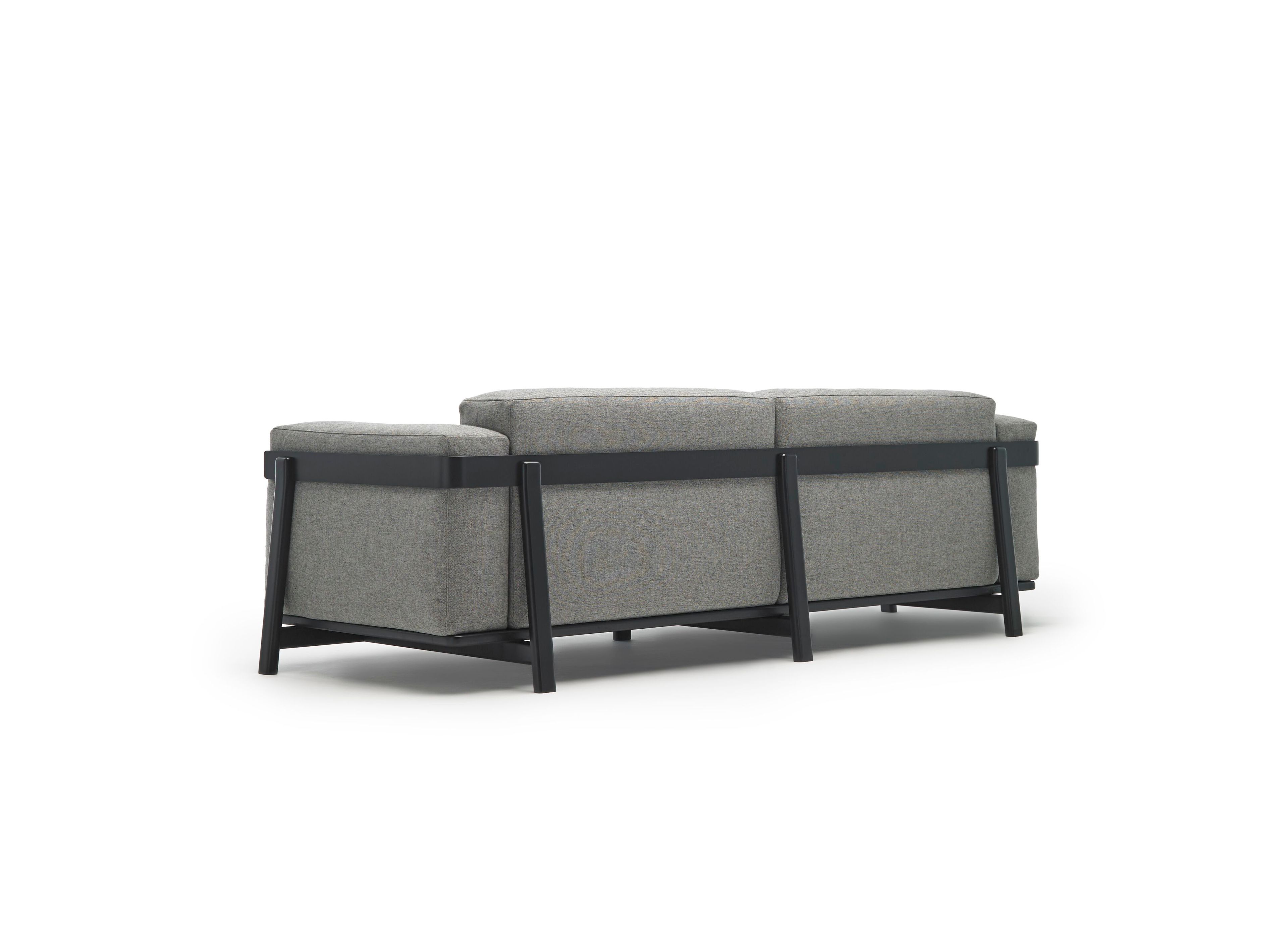 4-местный тканевый линейный диван Omelette Editions масала ARCH-00079831 - Вид №3