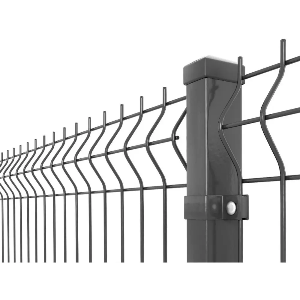 3D панель для забора Fine 2.5x1.73 м RAL 7024 серый 3 ребра Santreyd STLM-2132374 - Вид №4