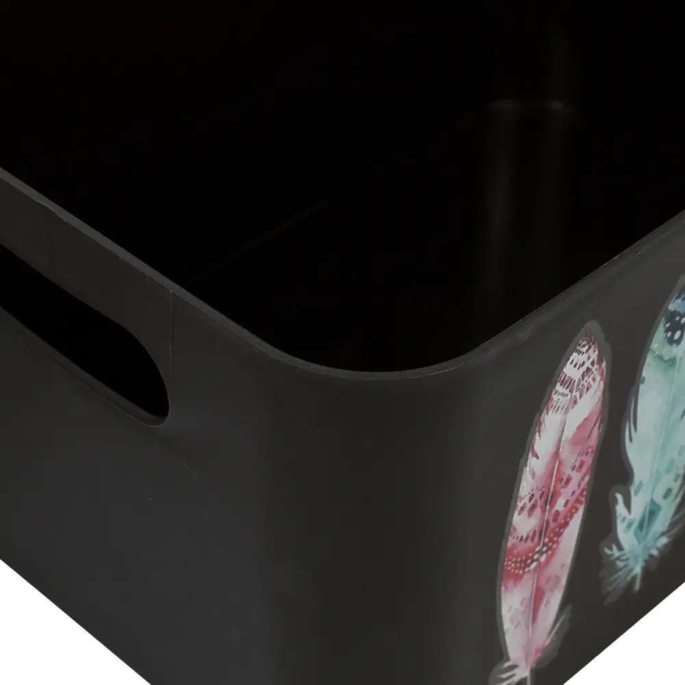 Корзина Serenity 15.79x12.12x11.5 см пластик цвет базальт BEROSSI STLM-2007928 - Вид №4