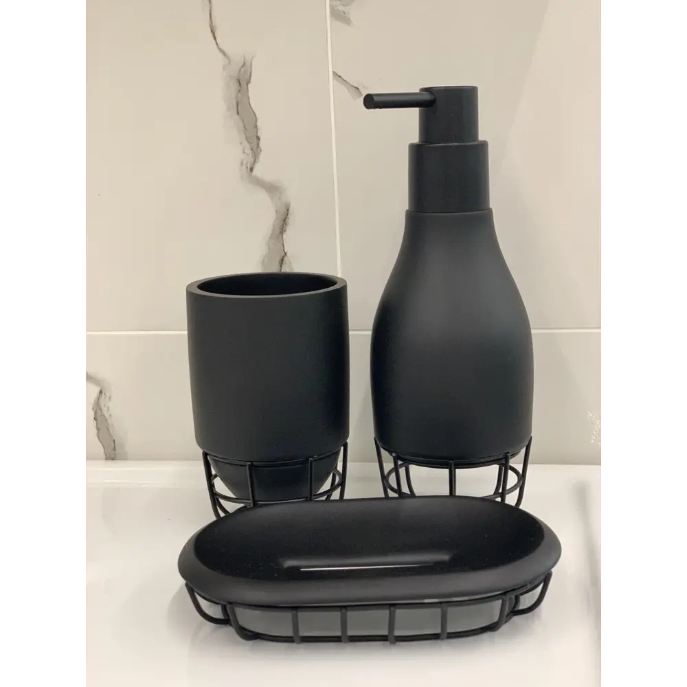 Мыльница Vidage Wyron полирезина цвет чёрный STLM-2045560 - Вид №2