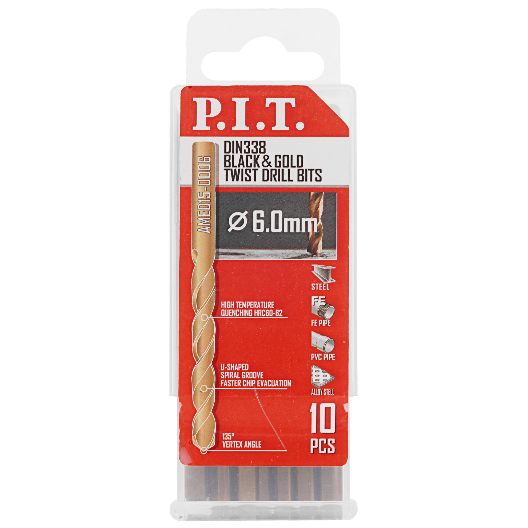 Набор сверл P.I.T. AMED15-0006 9256709 PIT STDN-0087015 - Вид №5