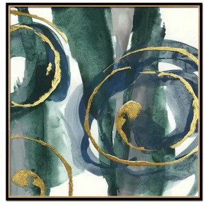 Картина с абстрактным рисунком 80х80 см Jasper III EVENHOME  00-3878772 Зеленый;разноцветный