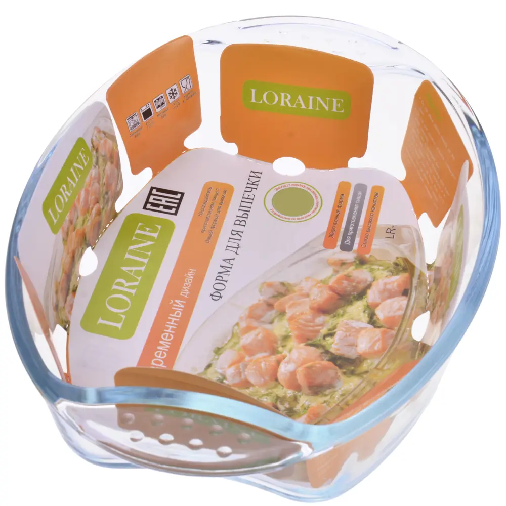 90428665 Форма для запекания Loraine 27.70x27.70 см 1 шт стекло цвет прозрачный 20666 STLM-0222831