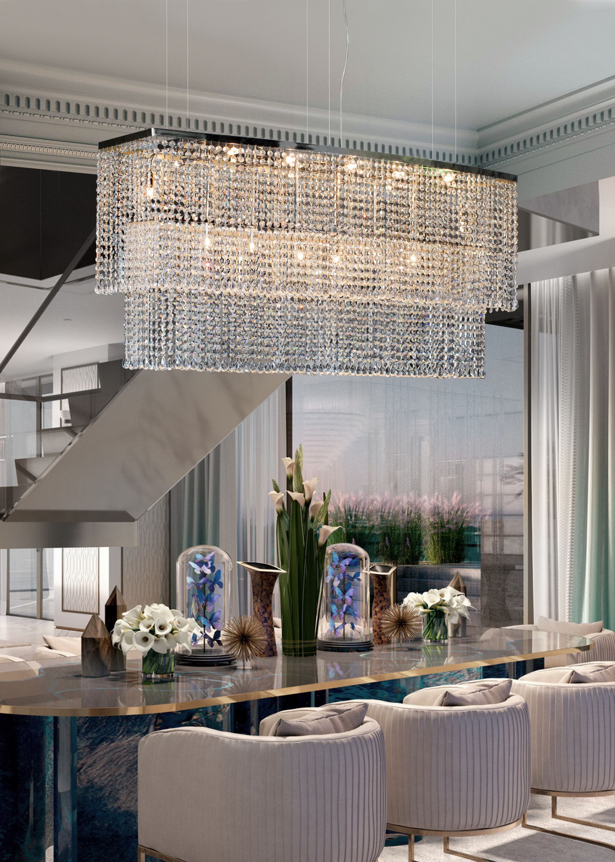 Подвесной светильник с кристаллами K-Lighting Rebelo ARCH-00149403