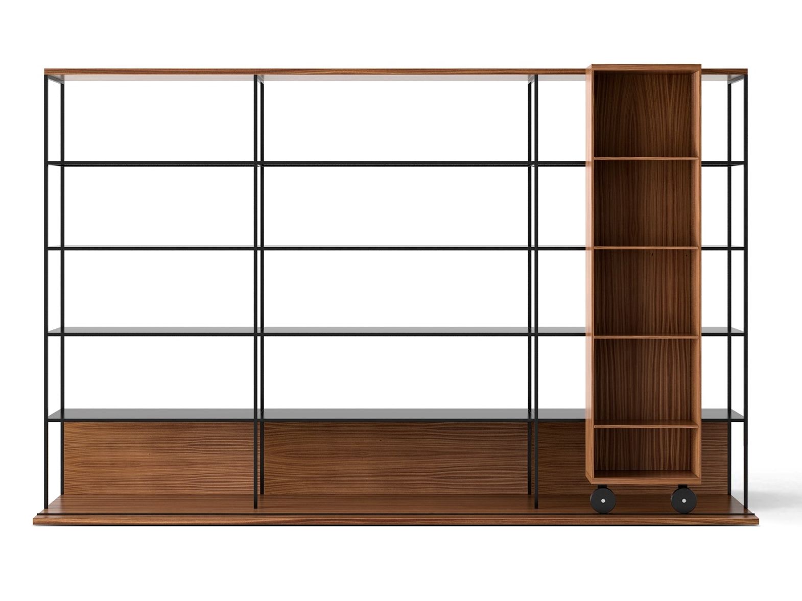 Деревянный книжный шкаф на колесах Punt Literatura ARCH-00034358 - Вид №56