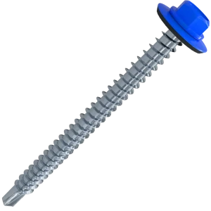 Кровельные саморезы STANDERS RAL5005 сверлоконечные синие 5.5x25, 100 шт.