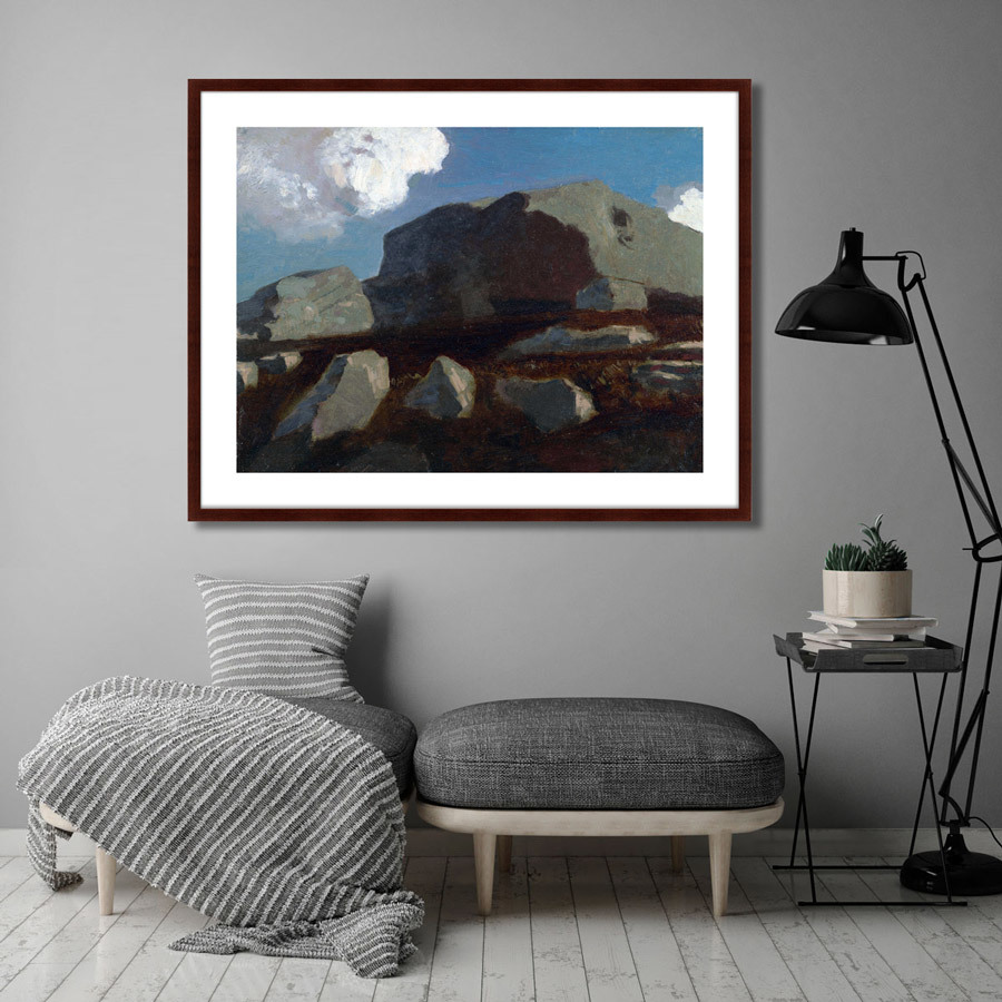 Картина: Landscape with Rocks, near Royan, 1875г. КАРТИНЫ В КВАРТИРУ  264114 Разноцветный  - Вид №3
