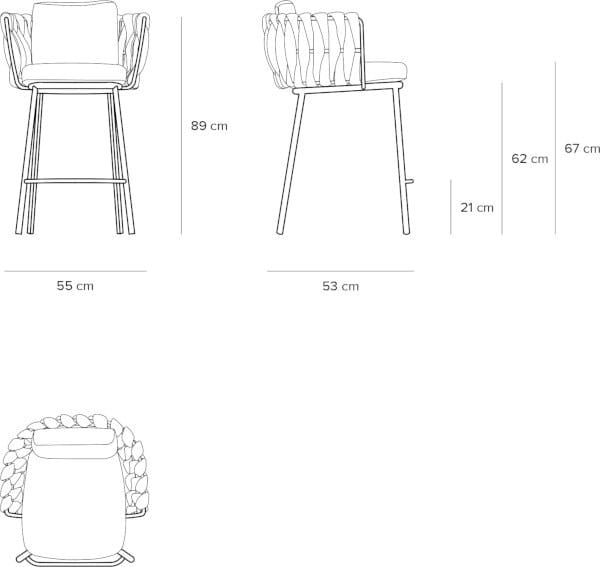 Тканевый стул TRIBÙ Tosca ARCH-00049091 - Вид №5