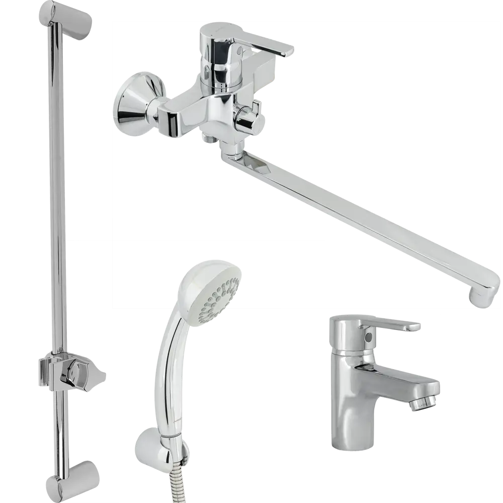 Набор для душа Vidima Optima BA380AA цвет хром Без серии STLM-2057197