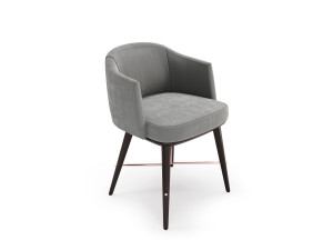 Тканевый стул с подлокотниками