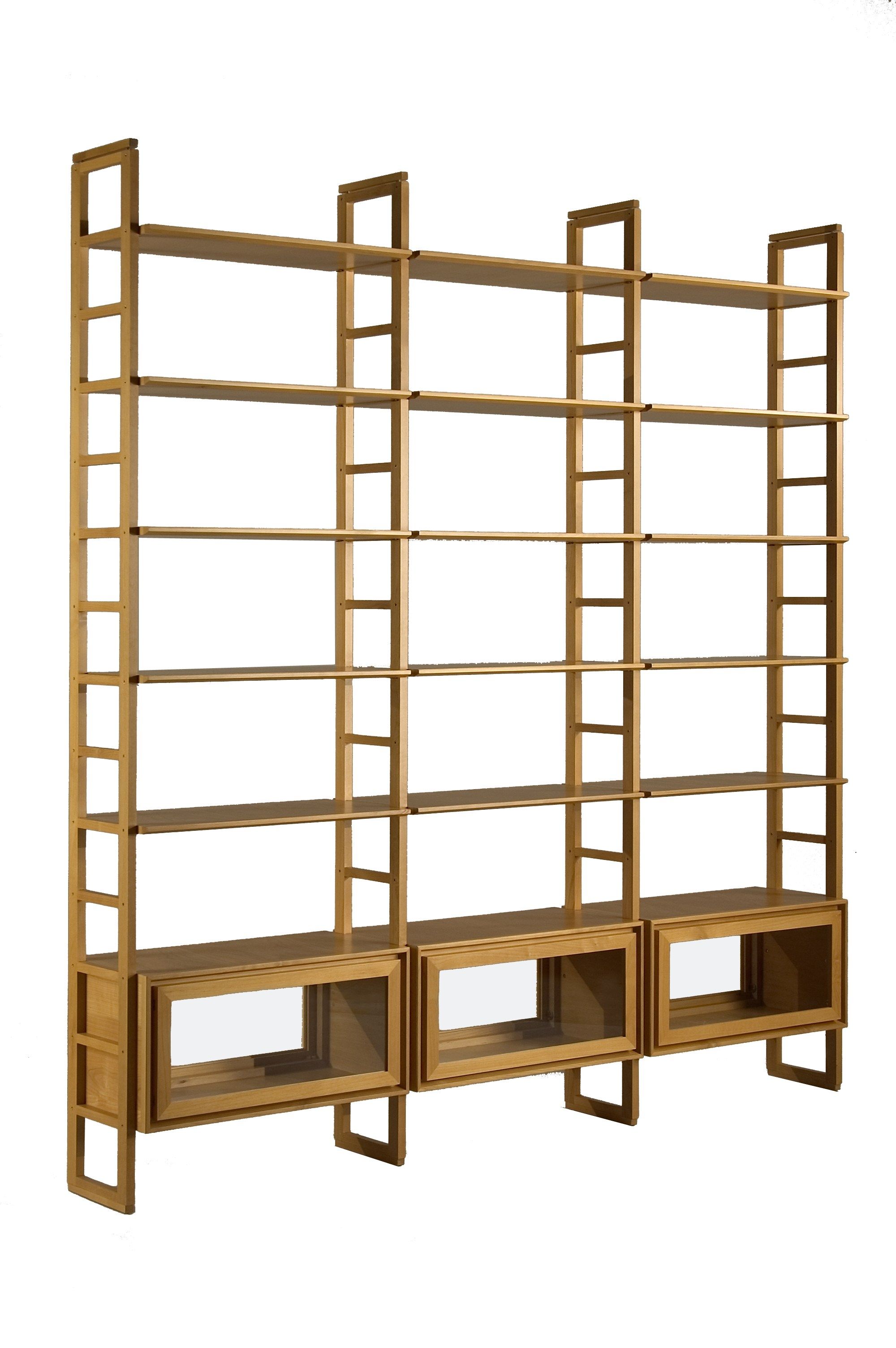 Двухсторонний книжный шкаф из вишни Morelato ARCH-00110421 - Вид №1