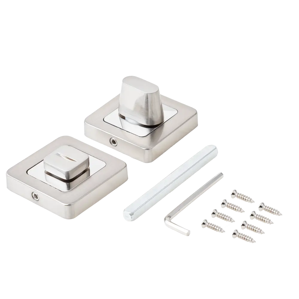 Завертка дверная квадратная Armex WC-2207 алюминий цвет никель STLM-2043277 - Вид №1