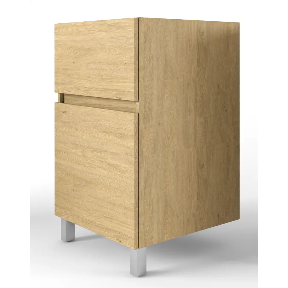 Тумба под стиральную машину напольная Aquaton Лайн 57.9 см цвет дуб каменный STLM-2092610 - Вид №1