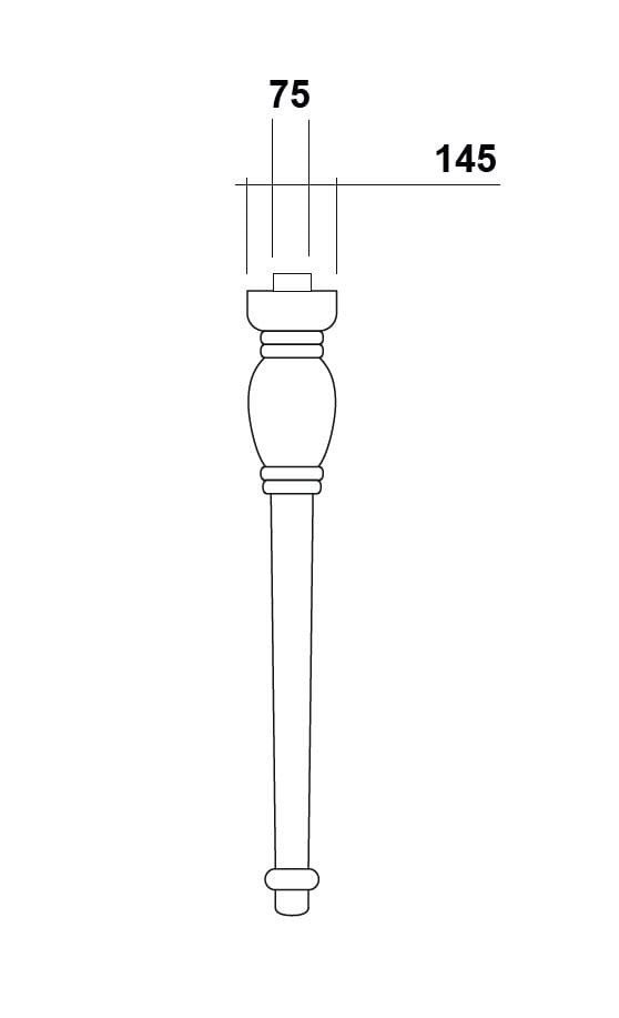 Керамическая колонна для умывальника Olympia Ceramica Империя ARCH-00087772 - Вид №1