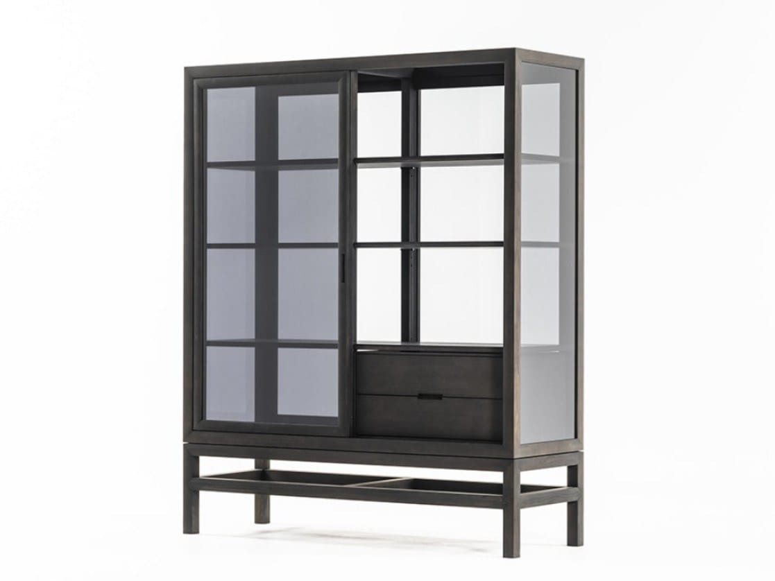 Деревянный и стеклянный шкаф с раздвижными дверями DE PADOVA Silent ARCH-00022916 - Вид №2