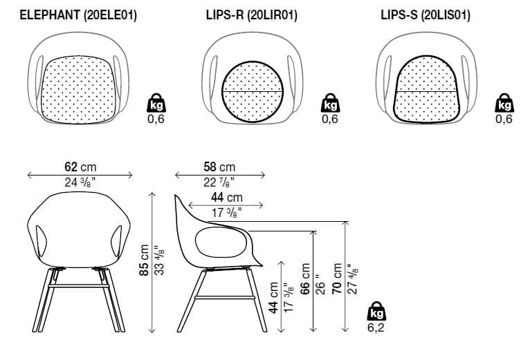 Полиуретановый стул с подлокотниками Kristalia ARCH-00128403 - Вид №9
