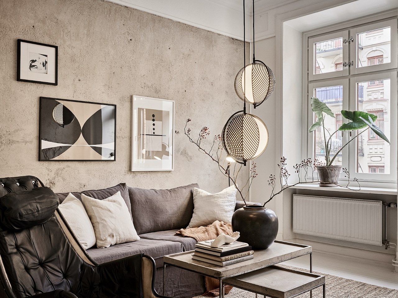 Подвесной светильник из стали и стекла OBLURE мир ARCH-00094683 - Вид №6