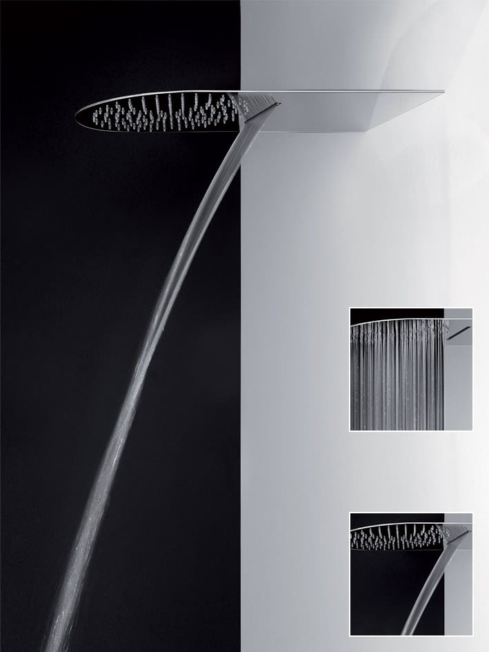 Нержавеющая сталь ультра-плоская насадка для душа с водопадом Gessi трехмиллиметровые ARCH-00033133 - Вид №7