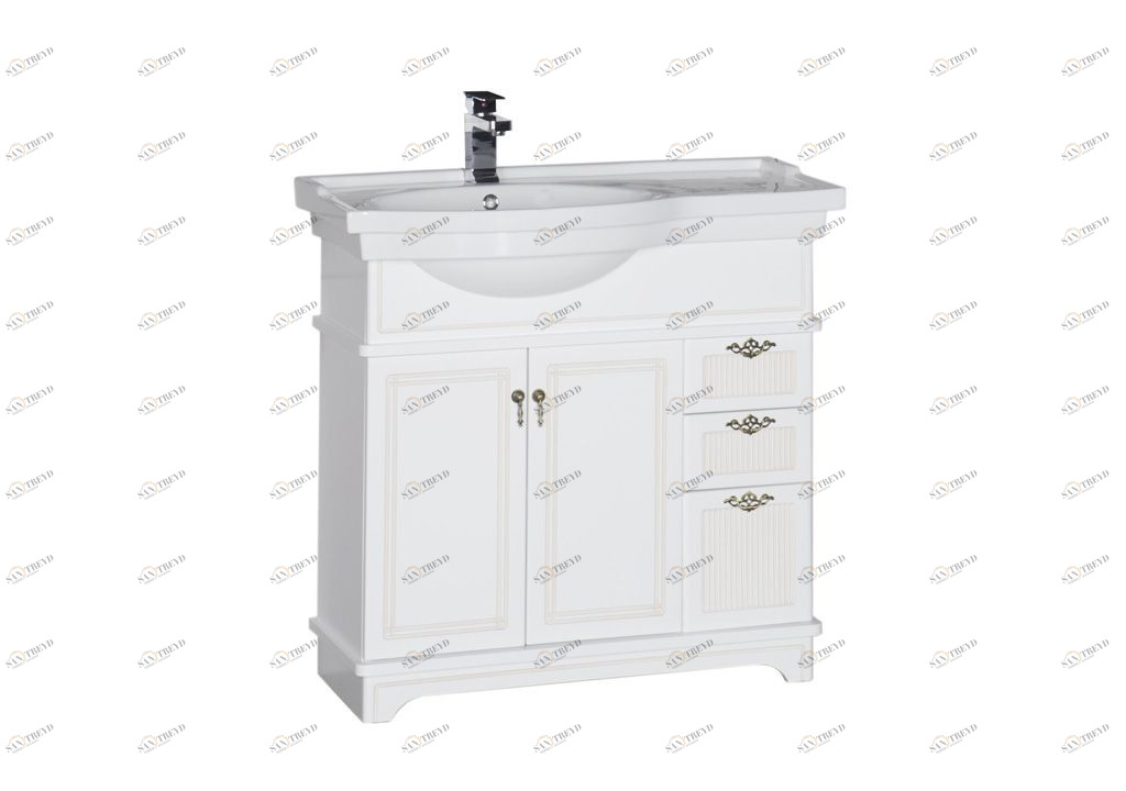 Тумба под раковину Aquanet Луис 90 L белый sun-id-276058