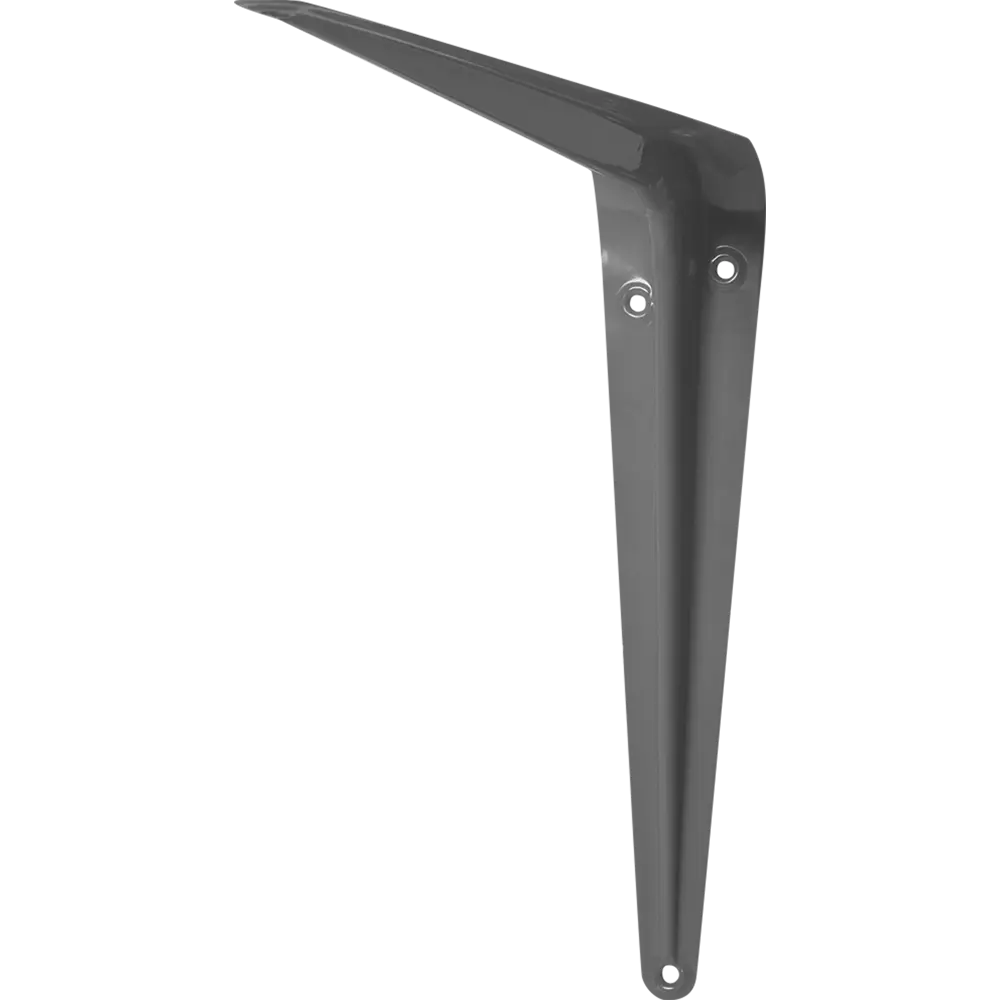 Кронштейн для полки №6 25x30 см нагрузка до 15 кг металл цвет матовый серый LARVIJ STLM-2106946 - Вид №3