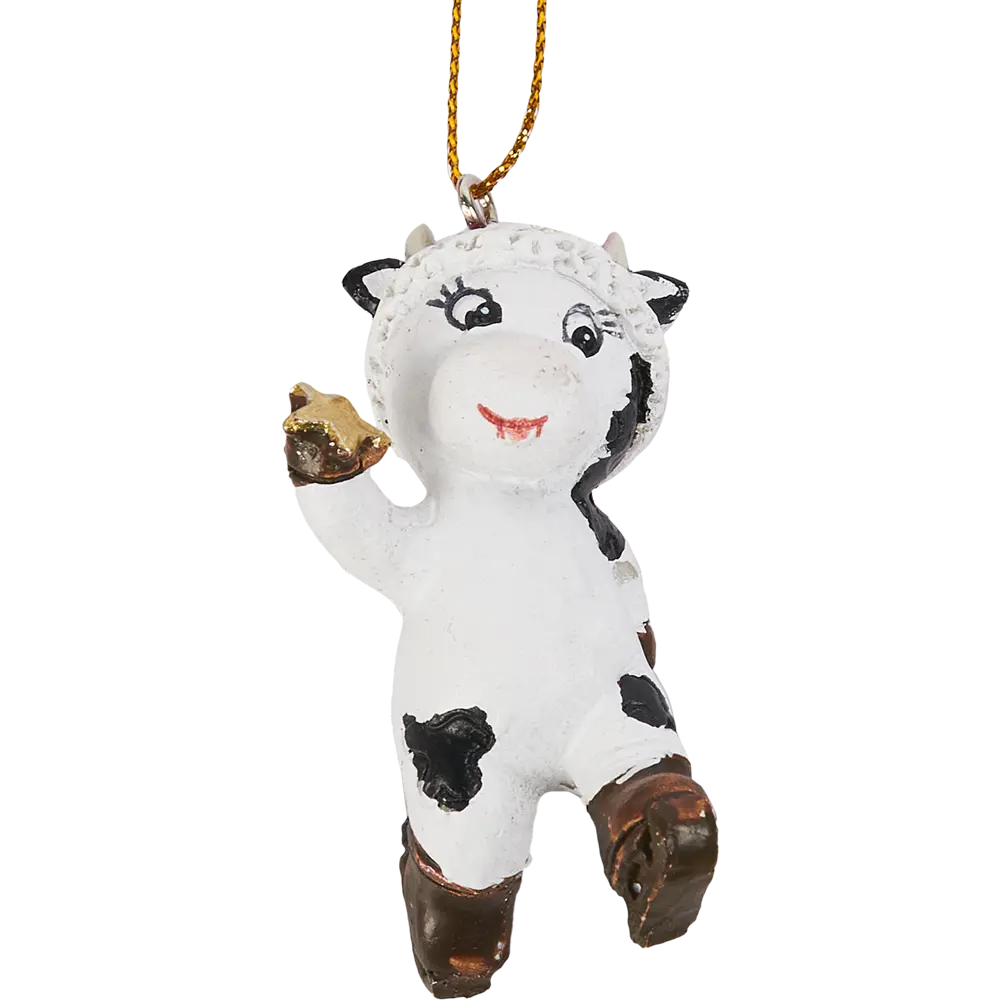 Елочная игрушка Erich Krause Decor Праздничная коровка 6 см 85868455 STLM-2067286 Erichkrause decor  - Вид №1