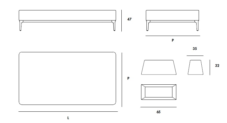 Мягкая ткань Dormeuse Sovet Italia тонкий ARCH-00144393 - Вид №4