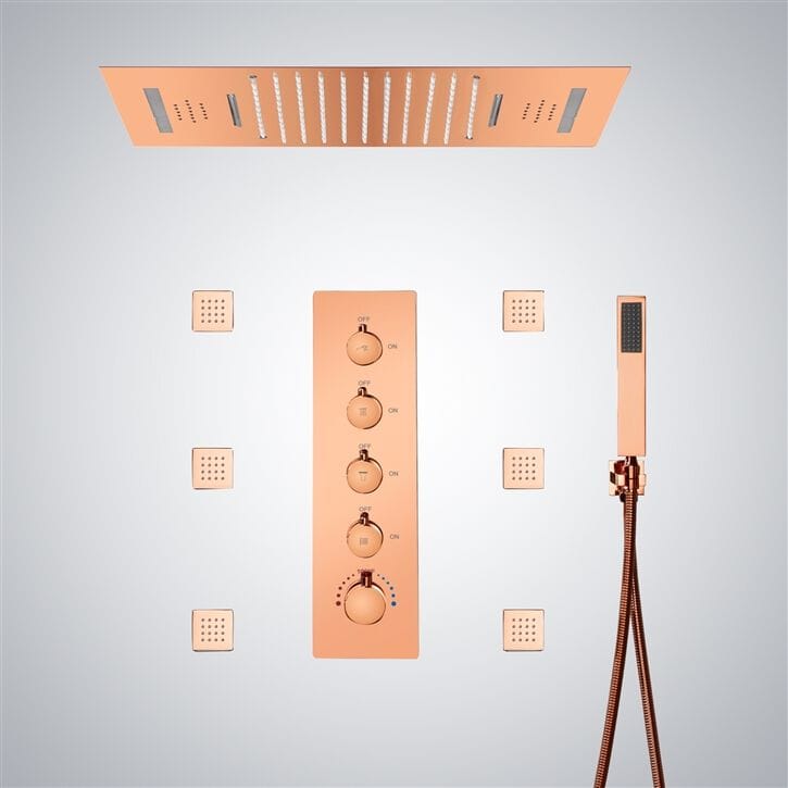 Утопленный набор для душа со светодиодной насадкой для душа Fontana Showers питьевой фонтанчик ARCH-00067134 - Вид №13