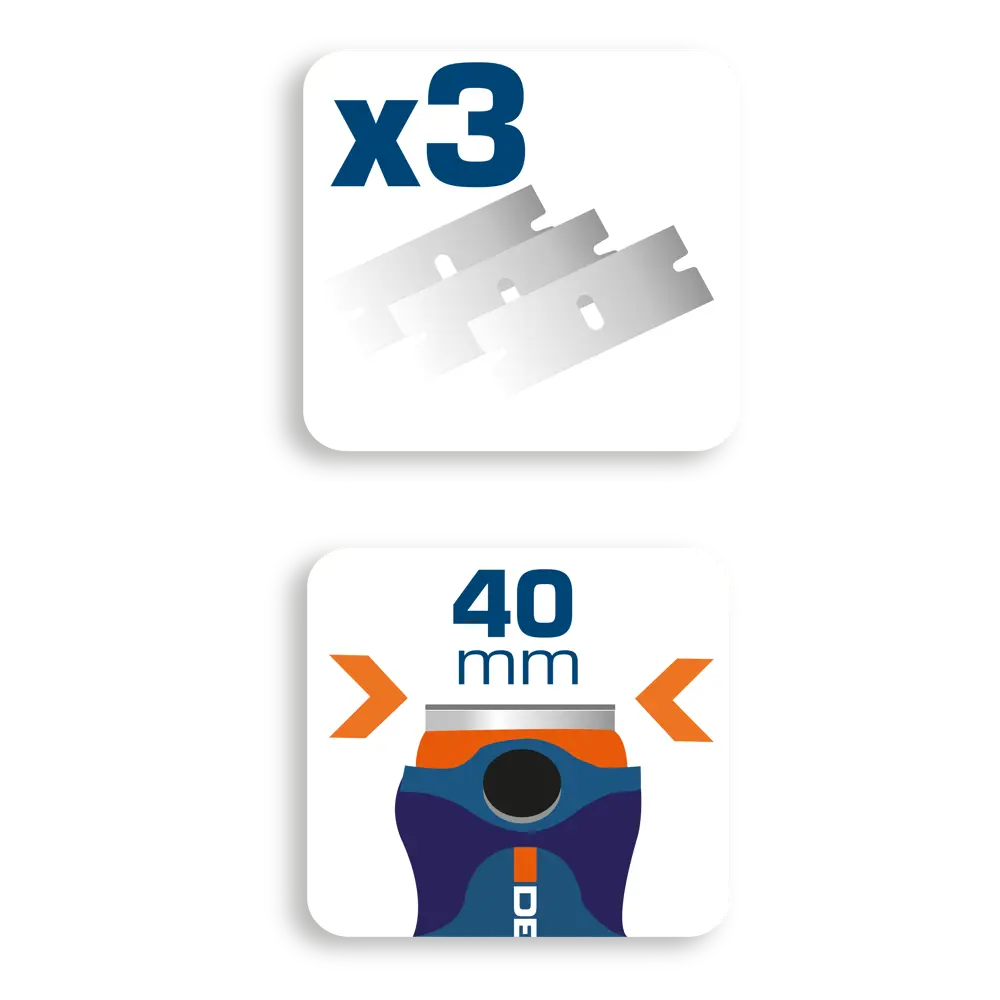 Сменные лезвия Dexter для скребка, 3 шт - карбид вольфрама 83684273 STLM-0043422 - Вид №2