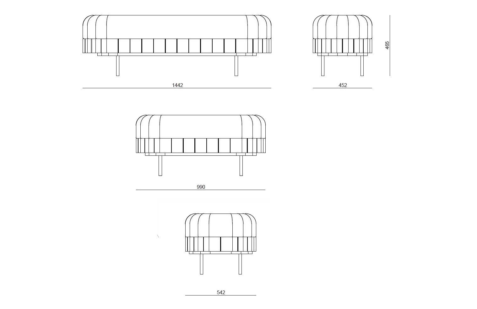 Бархатный пуф Viruna ARCH-00049565 - Вид №7