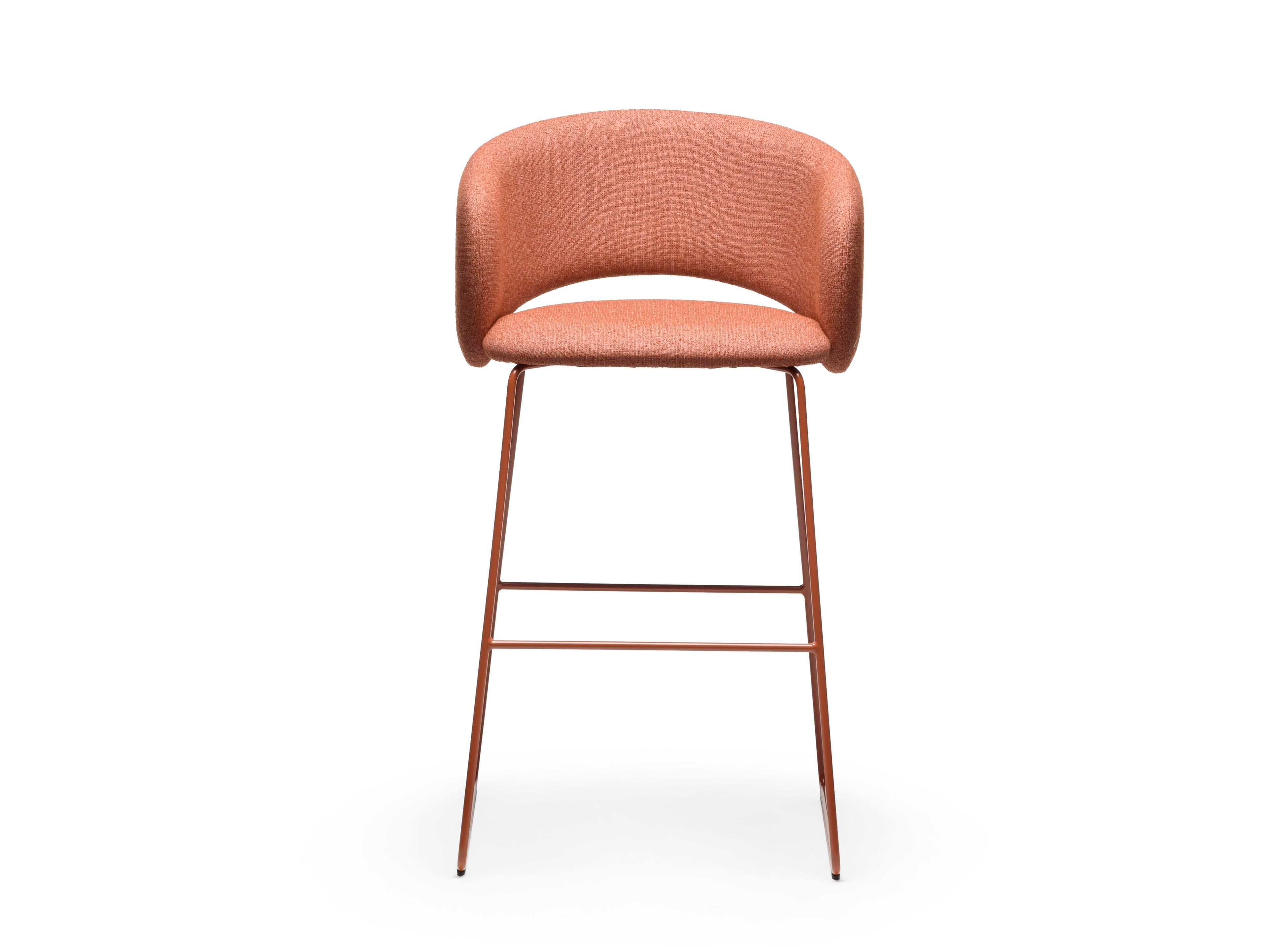 Высокий табурет из ткани со спинкой CHAIRS & MORE Bel ARCH-00153386 - Вид №1