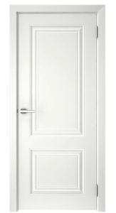 85061979 Дверь межкомнатная глухая с замком и петлями в комплекте Скин 2 70x200 см эмаль цвет белый STLM-0057987 Santreyd