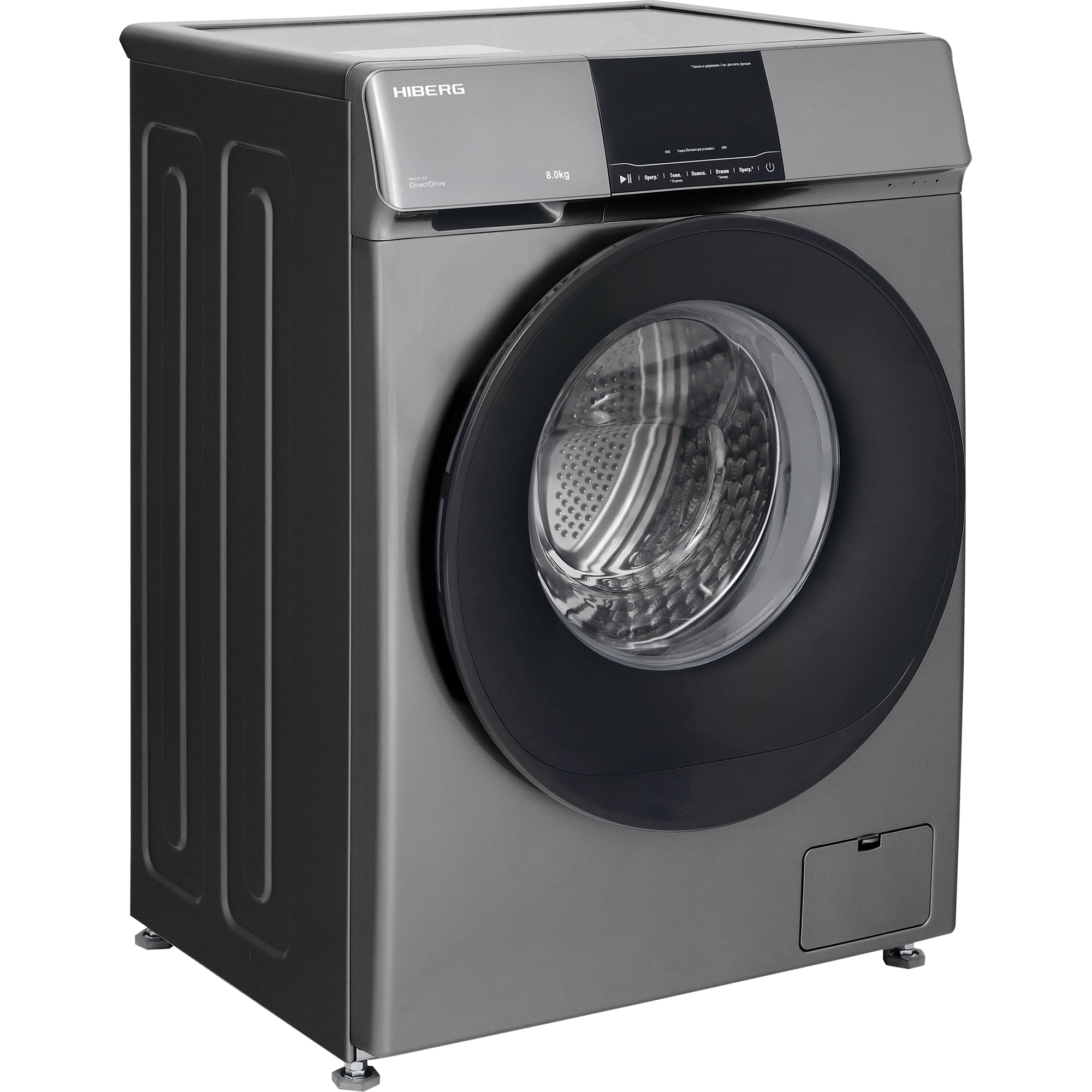9975386 Стиральная машина HIBERG i-DDQ6-814 Sd серый STDN-0043055 - Вид №1