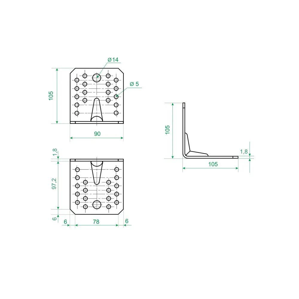 Усиленный крепежный уголок Santreyd для деревянных конструкций 83321171 STLM-0040409 - Вид №3