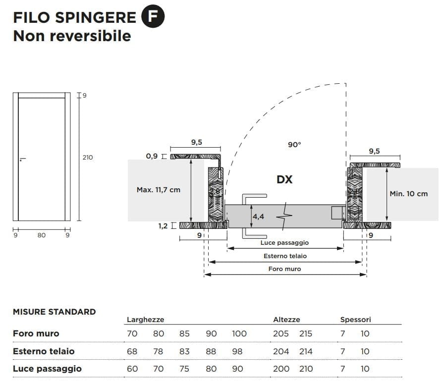 Деревянная распашная дверь с выдвижными петлями Venus Design настоящая ARCH-00078873 - Вид №1