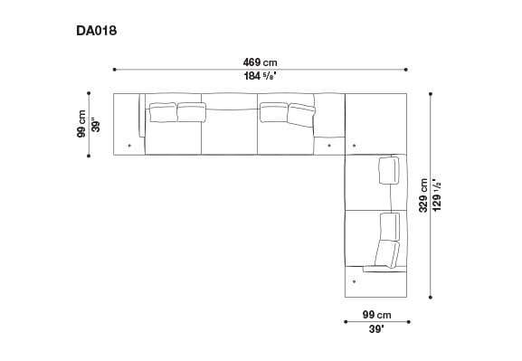 3-местный тканевый диван B&B Italia док ARCH-00033457 - Вид №97