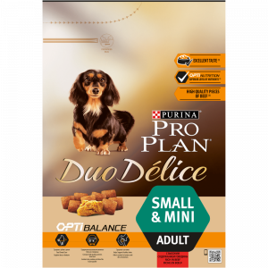 ПР0031245 Корм для собак Duo Delice для мелких и карликовых пород говядина, рис сух. 2,5кг Pro Plan