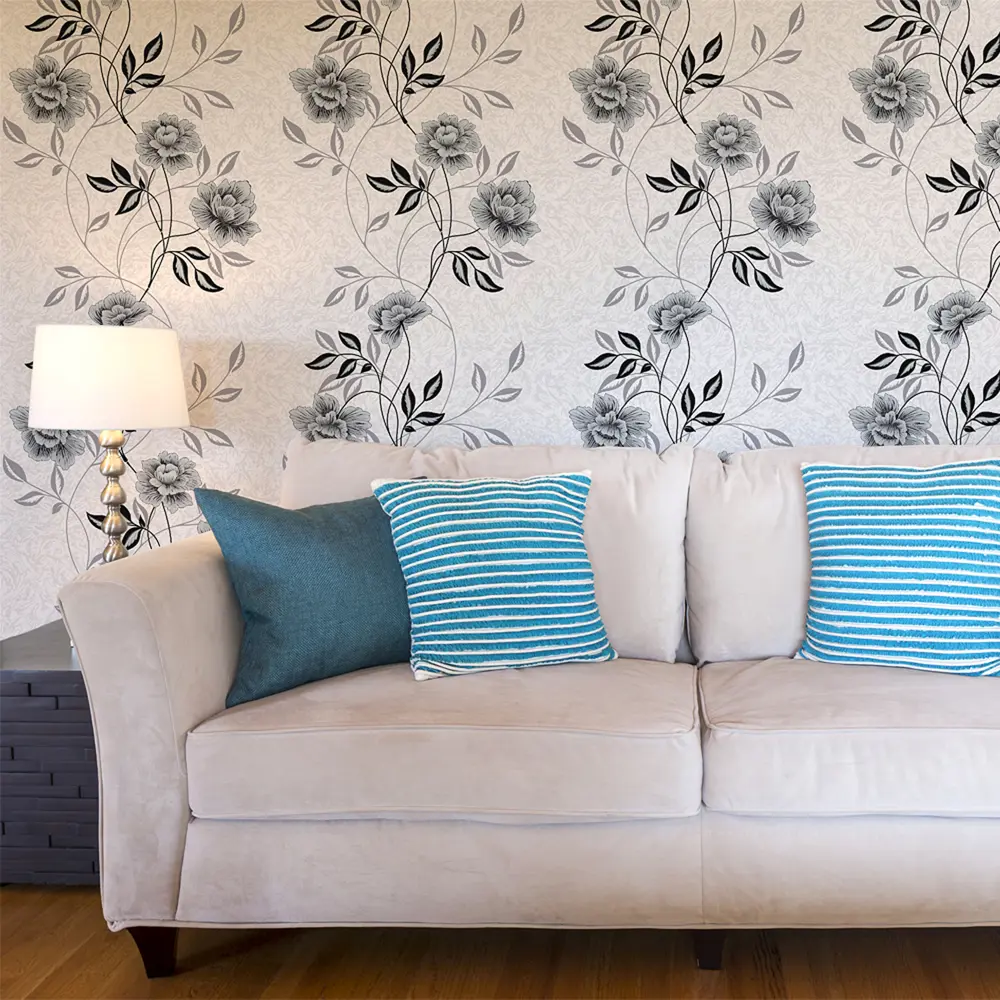 Обои виниловые Palitra Home Jardin серые 0.53 м 136-14 STLM-2045551 - Вид №3