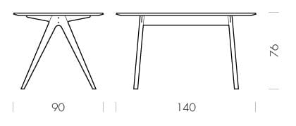 Прямоугольный дубовый стол Gazzda Ava ARCH-00093703 - Вид №20