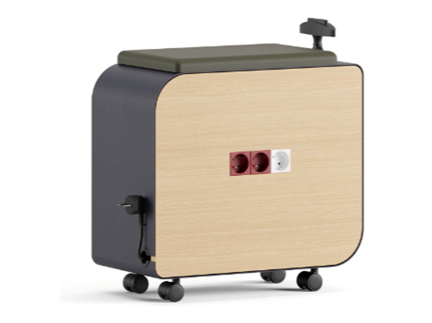 Деревянная мобильная электрическая розетка schuko Ersa CABLE BOX ARCH-00004315