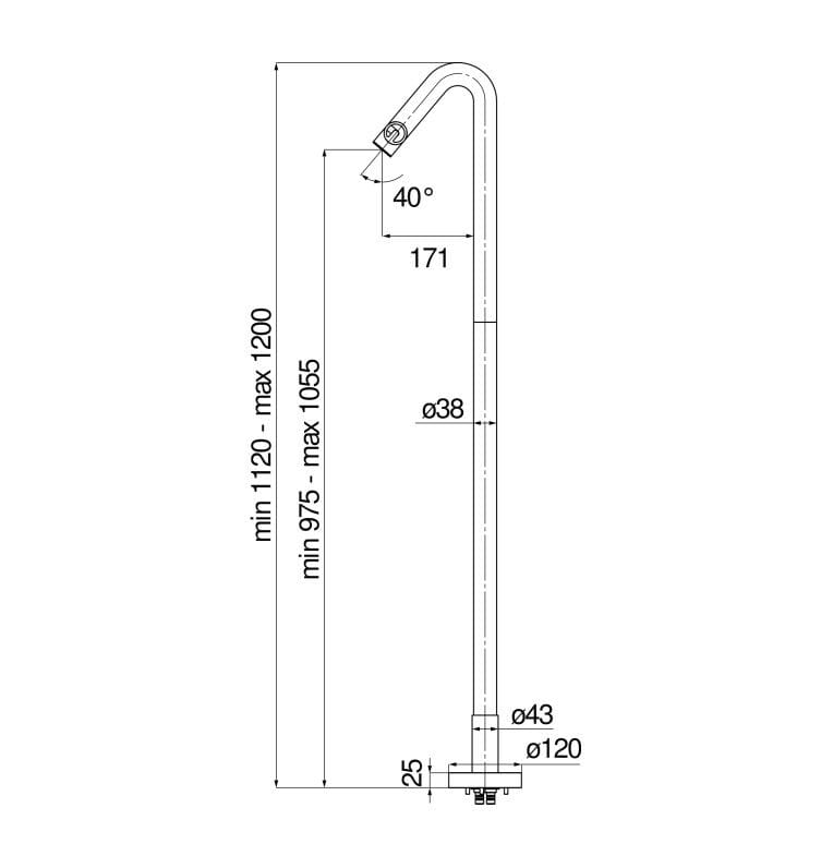 Однорычажный смеситель для раковины Nobili Sole ARCH-00034864 - Вид №5