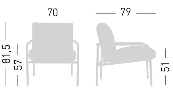 Тканевое кресло с подлокотниками GABER Пилар ARCH-00006552 - Вид №2