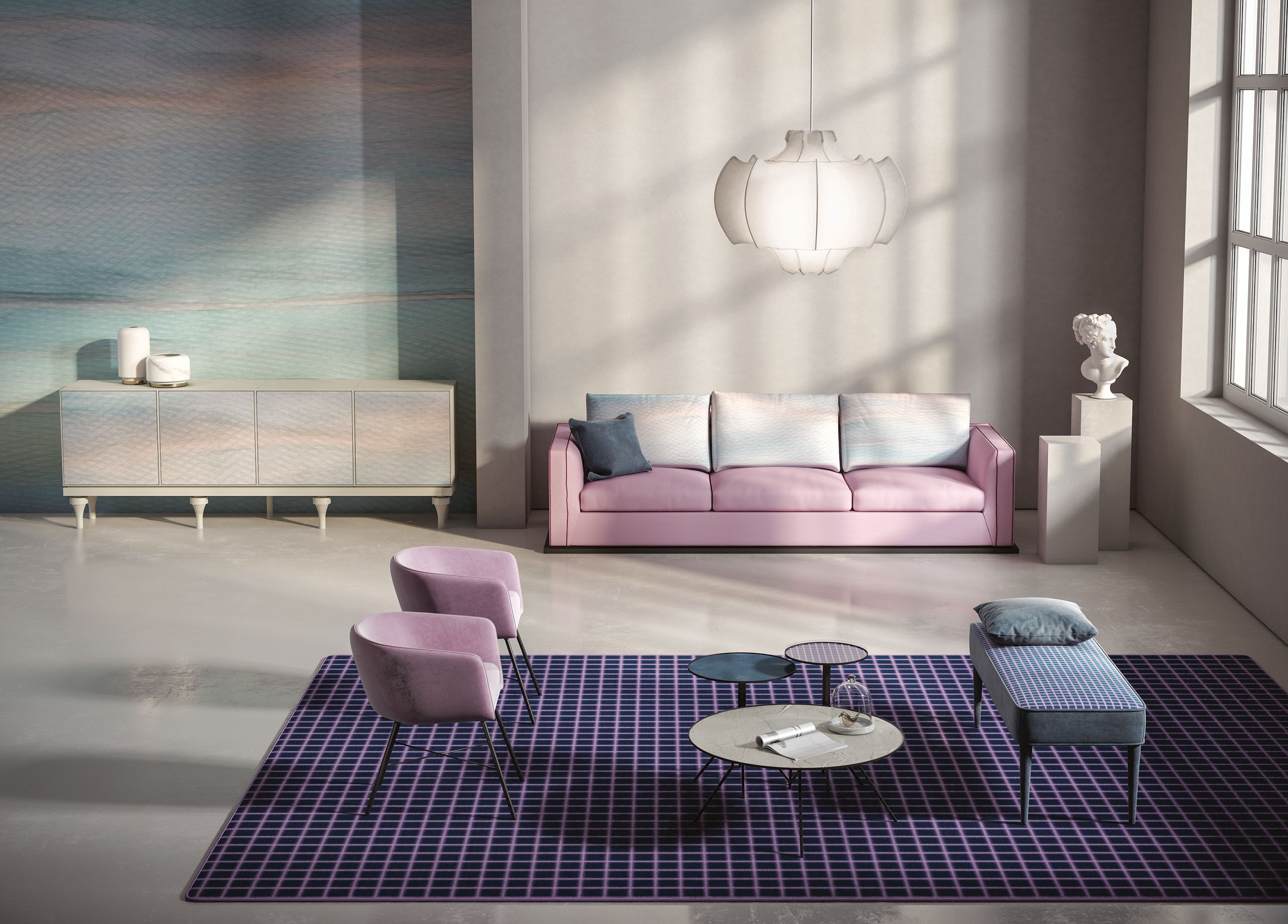 Круглый металлический журнальный столик MOMENTI Home &amp ARCH-00021808 - Вид №1