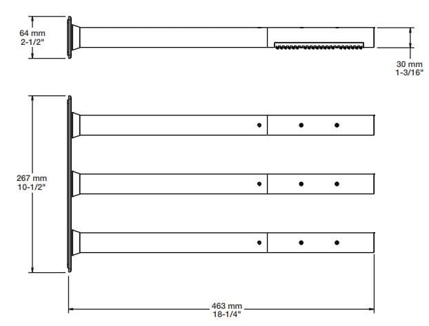 Термостатический набор для душа с ручным душем BARIL PRO-2400-52 ARCH-00079348 - Вид №3
