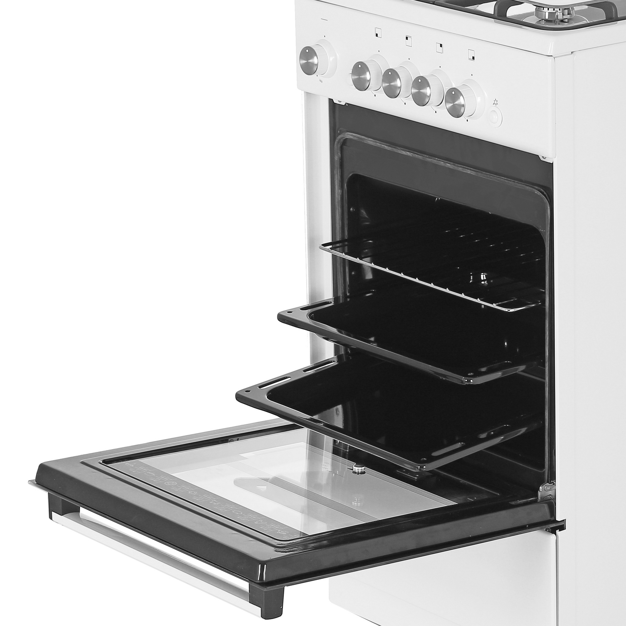 8187181 Газовая плита De Luxe 5040.42Г (КР) ЧР белый STDN-0048391 - Вид №5