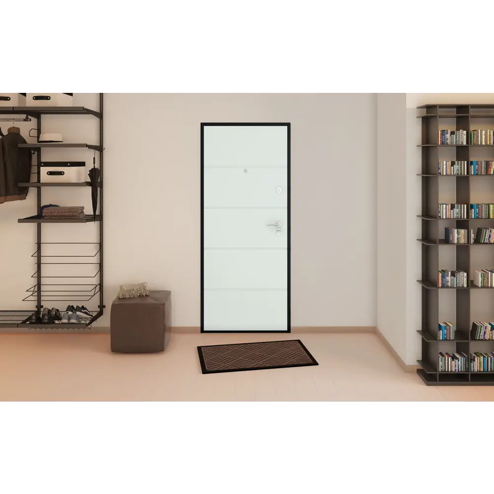 Дверь входная металлическая Оптим 88x205 см правая белый DOORHAN STLM-2073227 - Вид №5