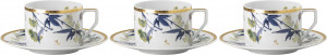 10655603 Rosenthal Набор чашек чайных с блюдцами Rosenthal Турандот 230мл, фарфор, белый, золотой кант, 6шт Фарфор